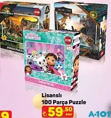 LİSANSLI 100 PARÇA PUZZLE